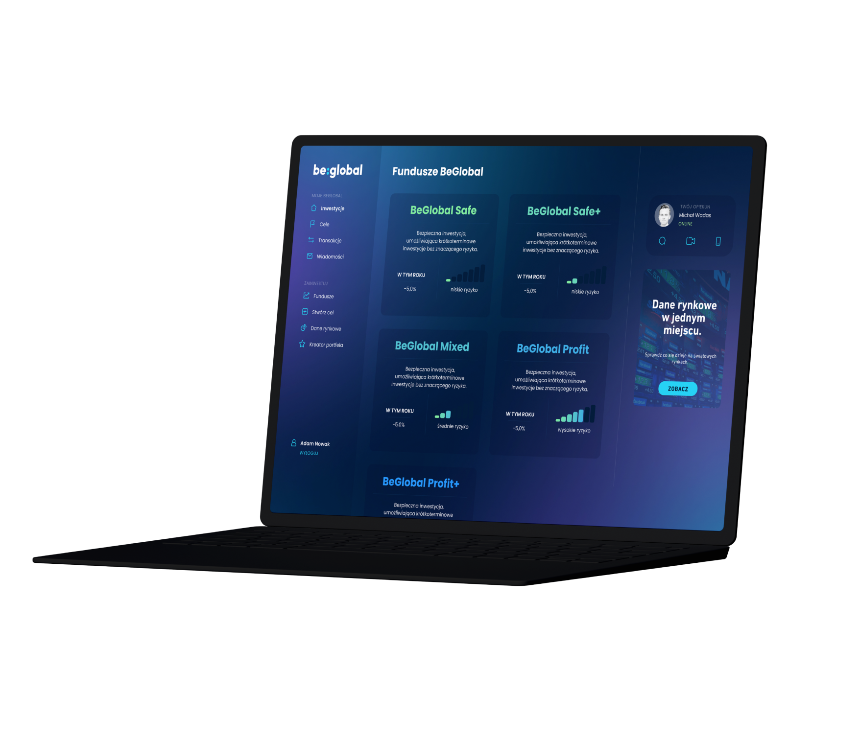 beglobal laptop mockup